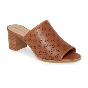 NWT Jack Rogers Mocha Leather Ronnie Slide Mules 8