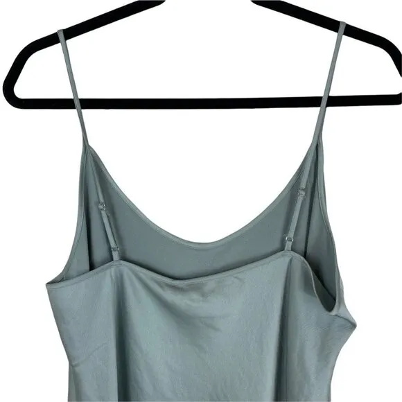 NWT Jenni Kayne Everyday Bias Cut Satin Long Slip Dress in Mist Green XL