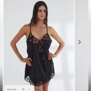 NWT Kat The Label Jasper Slip In Black Size XS