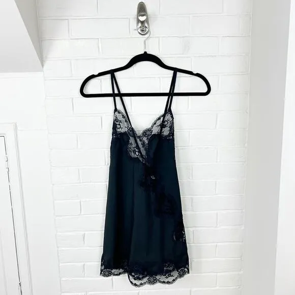 NWT Kat The Label Jasper Slip In Black Size XS