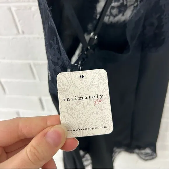 NWT Kat The Label Jasper Slip In Black Size XS