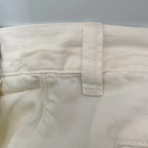 NWT Madewell The Harlow Wide-Leg Jean: Airy Denim Edition Size 28 Tile White