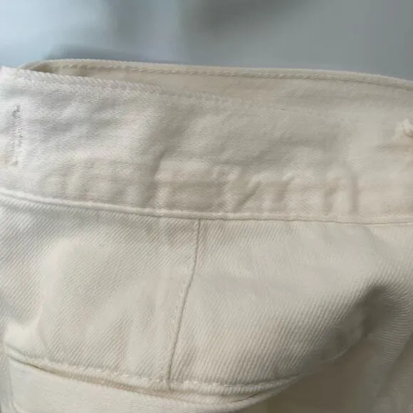 NWT Madewell The Harlow Wide-Leg Jean: Airy Denim Edition Size 28 Tile White