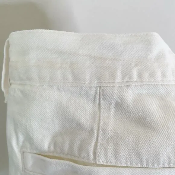 NWT Madewell The Harlow Wide-Leg Jean: Airy Denim Edition Size 28 Tile White