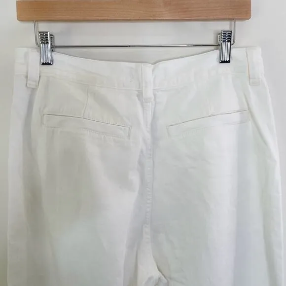 NWT Madewell The Harlow Wide-Leg Jean: Airy Denim Edition Size 28 Tile White