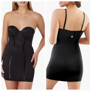 🩵NWT Maidenform Black Convertible Slip Shapewear 34B