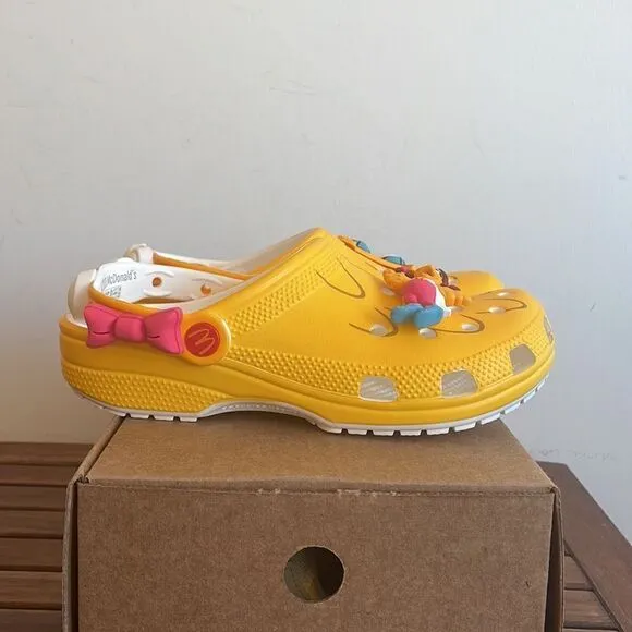 NWT McDonald’s x Crocs Birdie Classic Clog Women Size 8 Men Size 6 (208696-730)