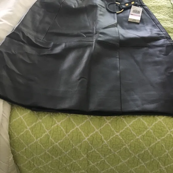 NWT Michael Kors faux leather skirt