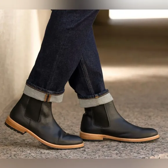 NWT Nisolo Men’s Marco Everyday Chelsea Boot - Black - Size 10