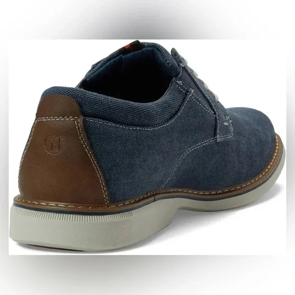 NWT Nunn Bush Otto Canvas Plain Toe Oxfords