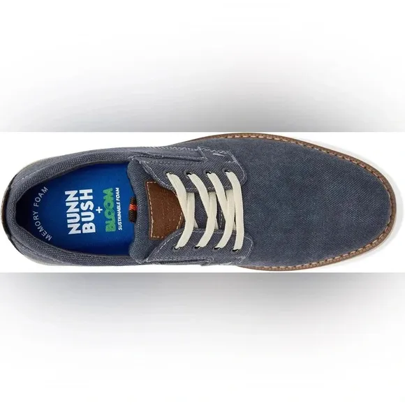 NWT Nunn Bush Otto Canvas Plain Toe Oxfords