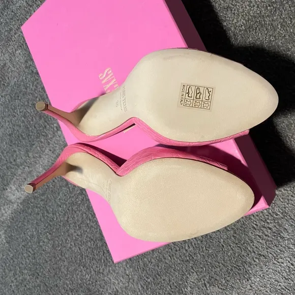 NWT Pink Paris Texas Mules