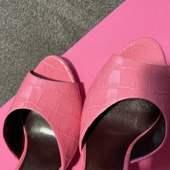 NWT Pink Paris Texas Mules