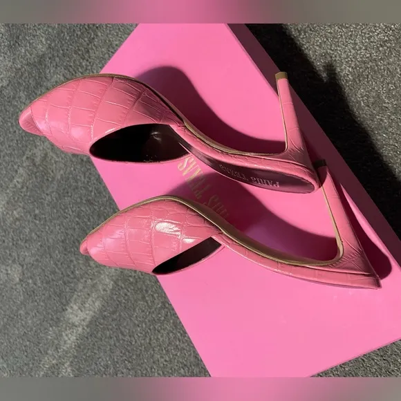 NWT Pink Paris Texas Mules