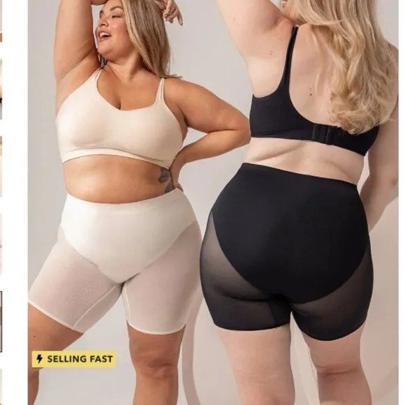 NWT Plus Size Shapermint Essentials Everyday Empower Mesh Shaper Shorts - 2XL‌
