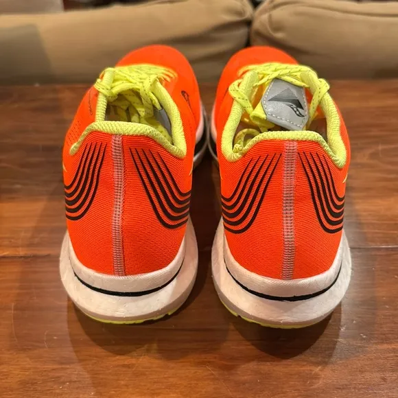 NWT Saucony Endorphin Pro Mens 13 Orange Yellow Lace Up NIB Running Shoes NEW