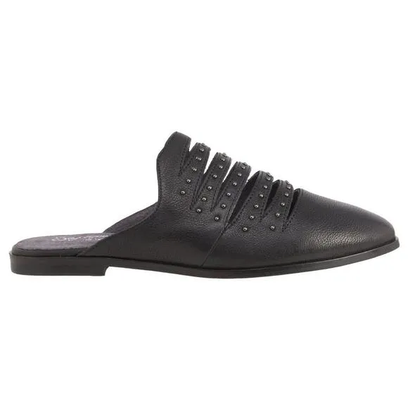 NWT Seychelles Leather Studs Embellished Cut Out Comfort Shoes Slip-on Mules