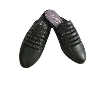 NWT Seychelles Leather Studs Embellished Cut Out Comfort Shoes Slip-on Mules