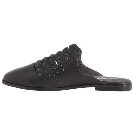 NWT Seychelles Leather Studs Embellished Cut Out Comfort Shoes Slip-on Mules