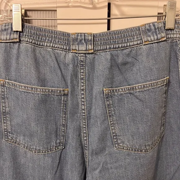 NWT SIMKHAI Calista Cargo Denim Pants Wide Leg Baggy Jeans Size M Revolve Y2K