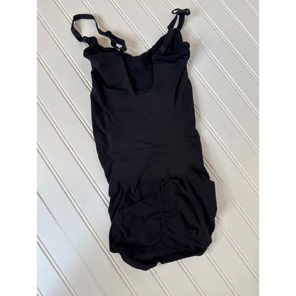 NWT Skims Clay Seamless Sculpt Slip Dress &amp; Black Brief Bodysuit BUNDLE Size L