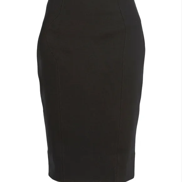 NWT Spanx Classic Black Pencil Skirt In Ponte Size 3X