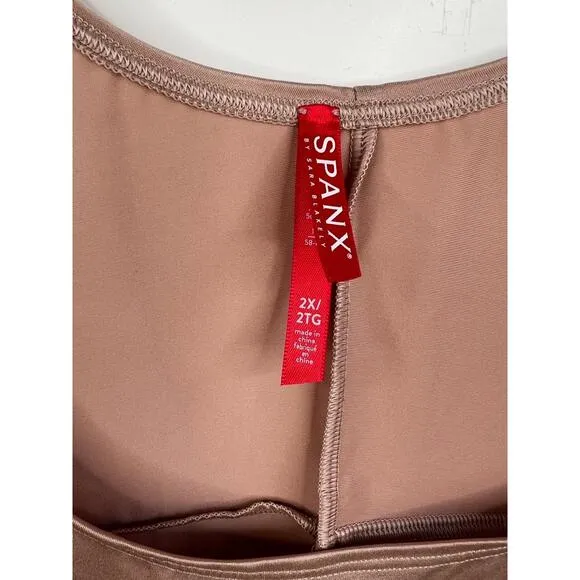 NWT Spanx Nude Open Bust Full Slip Adjustable Straps Body Shaping Size 2X