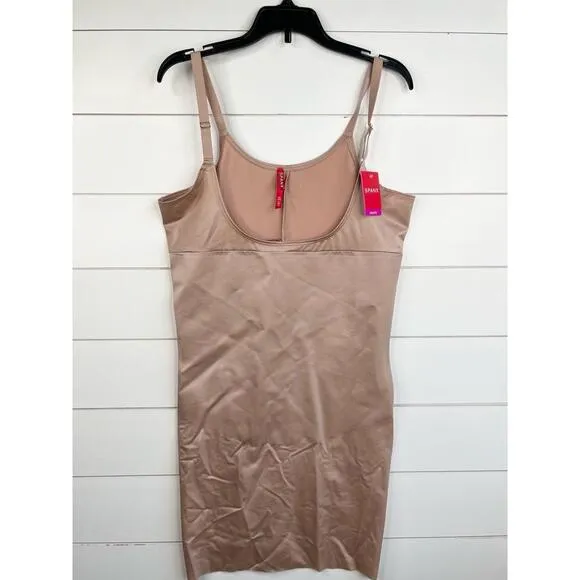 NWT Spanx Nude Open Bust Full Slip Adjustable Straps Body Shaping Size 2X