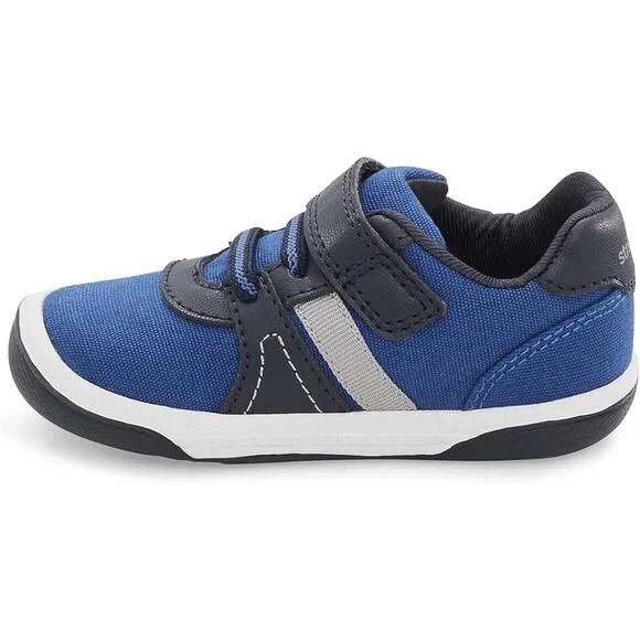 NWT Stride Rite Boy's SR Thompson Sneaker, Blue-Size 9.5 Toddler