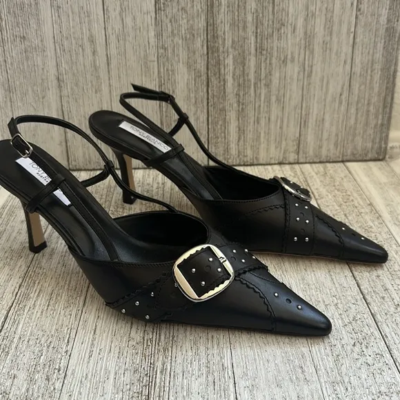 NWT Tony Bianco Sadie Black Como Heels (no box)