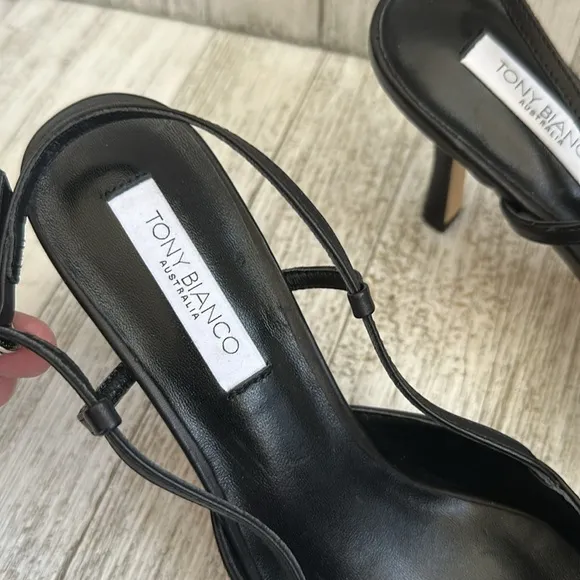 NWT Tony Bianco Sadie Black Como Heels (no box)