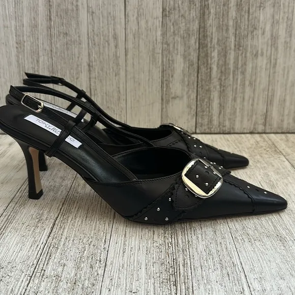 NWT Tony Bianco Sadie Black Como Heels (no box)