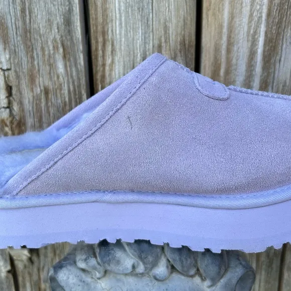 NWT Ugg Discoquette Genuine Shearling Slide Slipper Purple 7