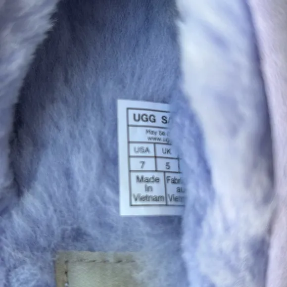 NWT Ugg Discoquette Genuine Shearling Slide Slipper Purple 7