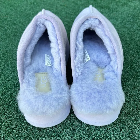 NWT Ugg Discoquette Genuine Shearling Slide Slipper Purple 7