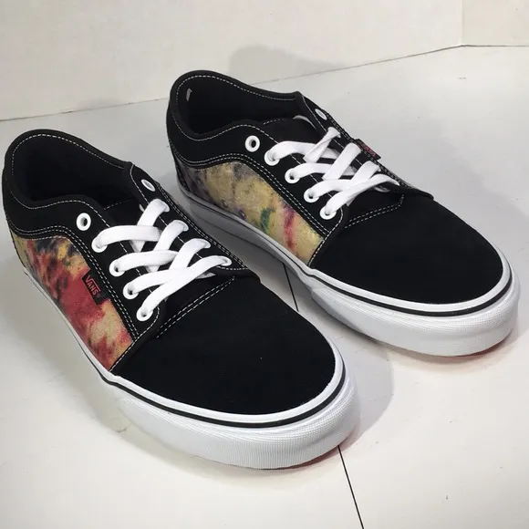 NWT Vans Chukka L Skateboard Shoes in Tie Dye and Black Men’s 10.5