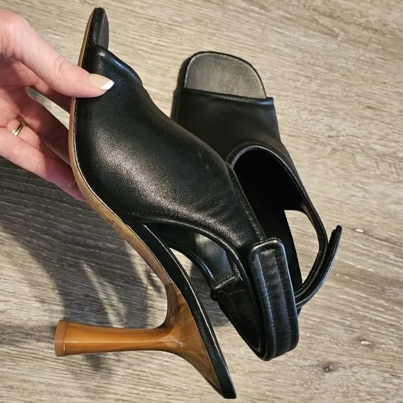 NWT Vince Quest open toe slingback heels