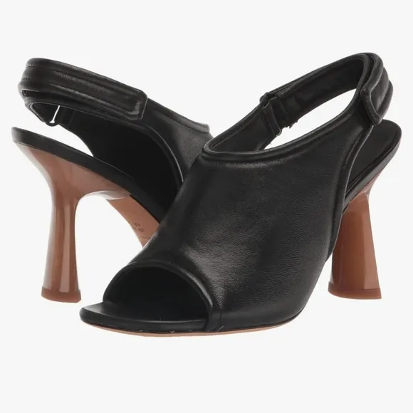 NWT Vince Quest open toe slingback heels