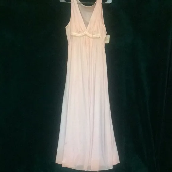 NWT Vintage Sweetheart Pink Long Full Slip Dress Nightgown