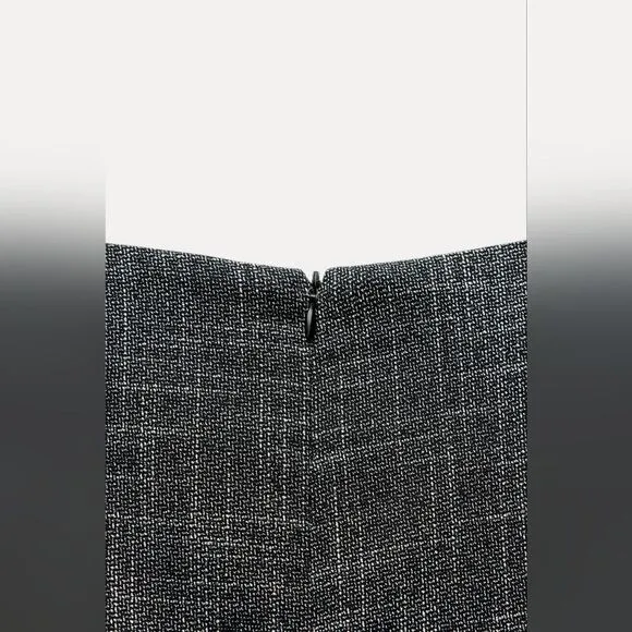 NWT ZARA FULL SKIRT MINI DRESS ZW COLLECTION gray