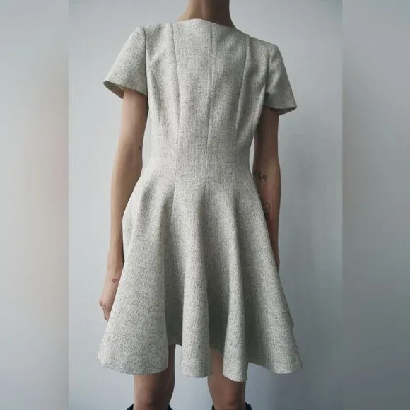 NWT ZARA GODET MINI DRESS ZW COLLECTION