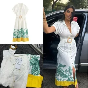NWT ZARA GRECIAN PRINT SHIRT