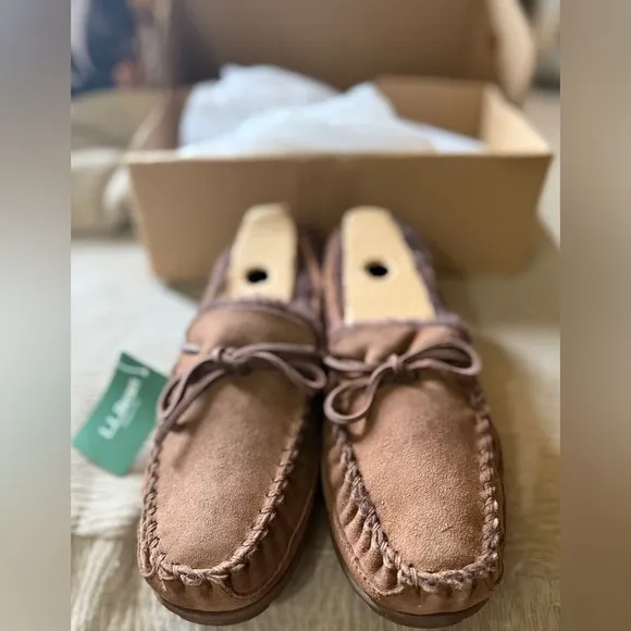 NWT‼️L.L. Bean Brown Loafers Slip-On Moccasin Style