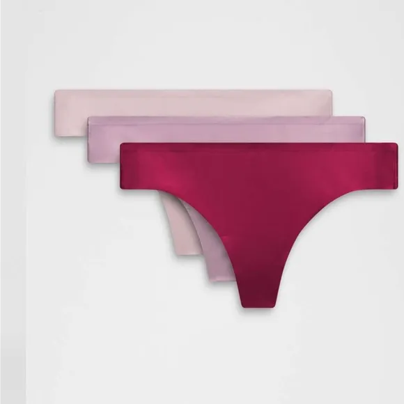 NWT!🍋🍋Lululemon InvisiWear Mid-Rise Thong Underwear 3 Pack🍋🍋. Size Large.