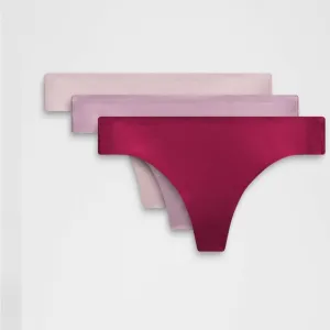 NWT!🍋🍋Lululemon InvisiWear Mid-Rise Thong Underwear 3 Pack🍋🍋. Size Large.
