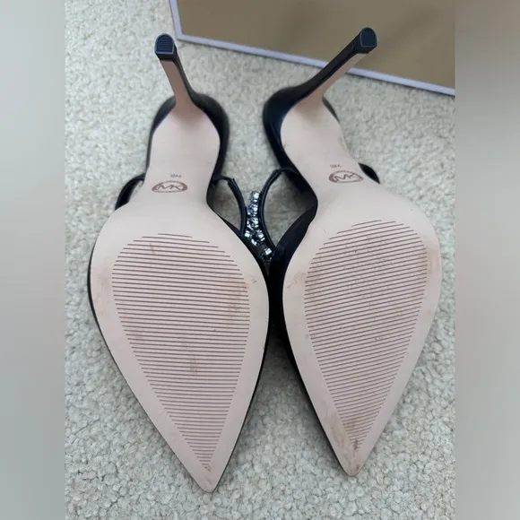 NWT‼️Michael Kors Jesse Mule Black with Rhinestones Strap Size 9M