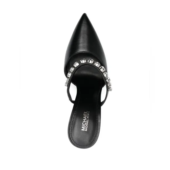 NWT‼️Michael Kors Jesse Mule Black with Rhinestones Strap Size 9M