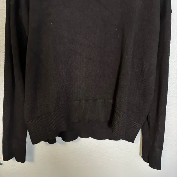Oak   Fort Women’s Mockneck Black Sweater Oversized
