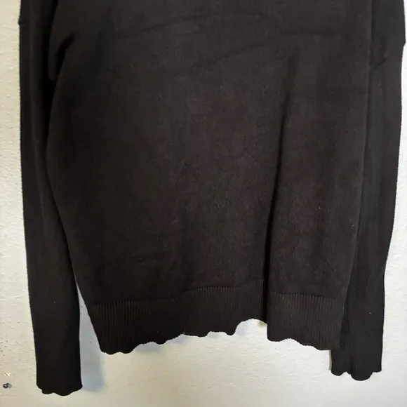 Oak   Fort Women’s Mockneck Black Sweater Oversized