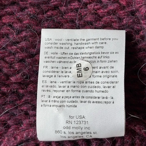Odd Molly Knitwear Cardigan Wrap Alpaca Wool Blend Sweater Jacke